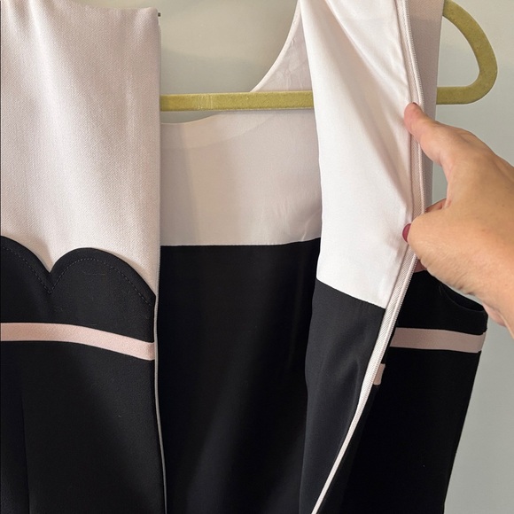 Kate Spade Black and Cream Scalloped Dress - Picture 8 of 8